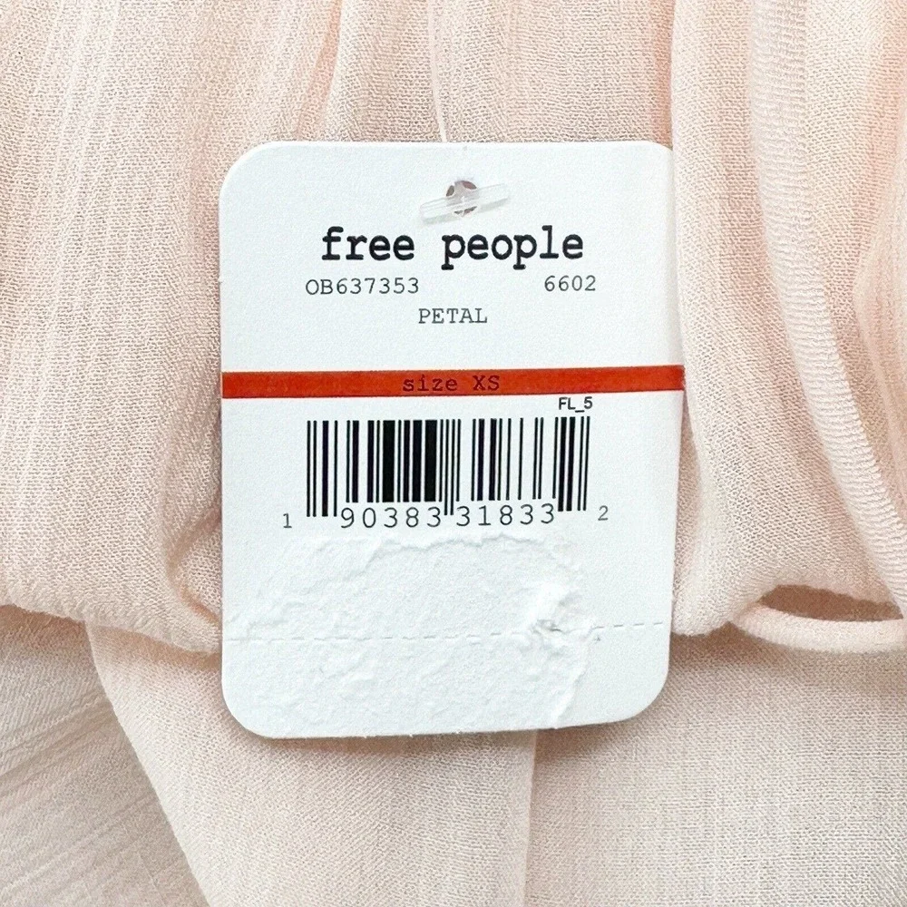Intimately Free People Cascades Cami Size XS Pink Ruffles Flowy Feminine Flounce